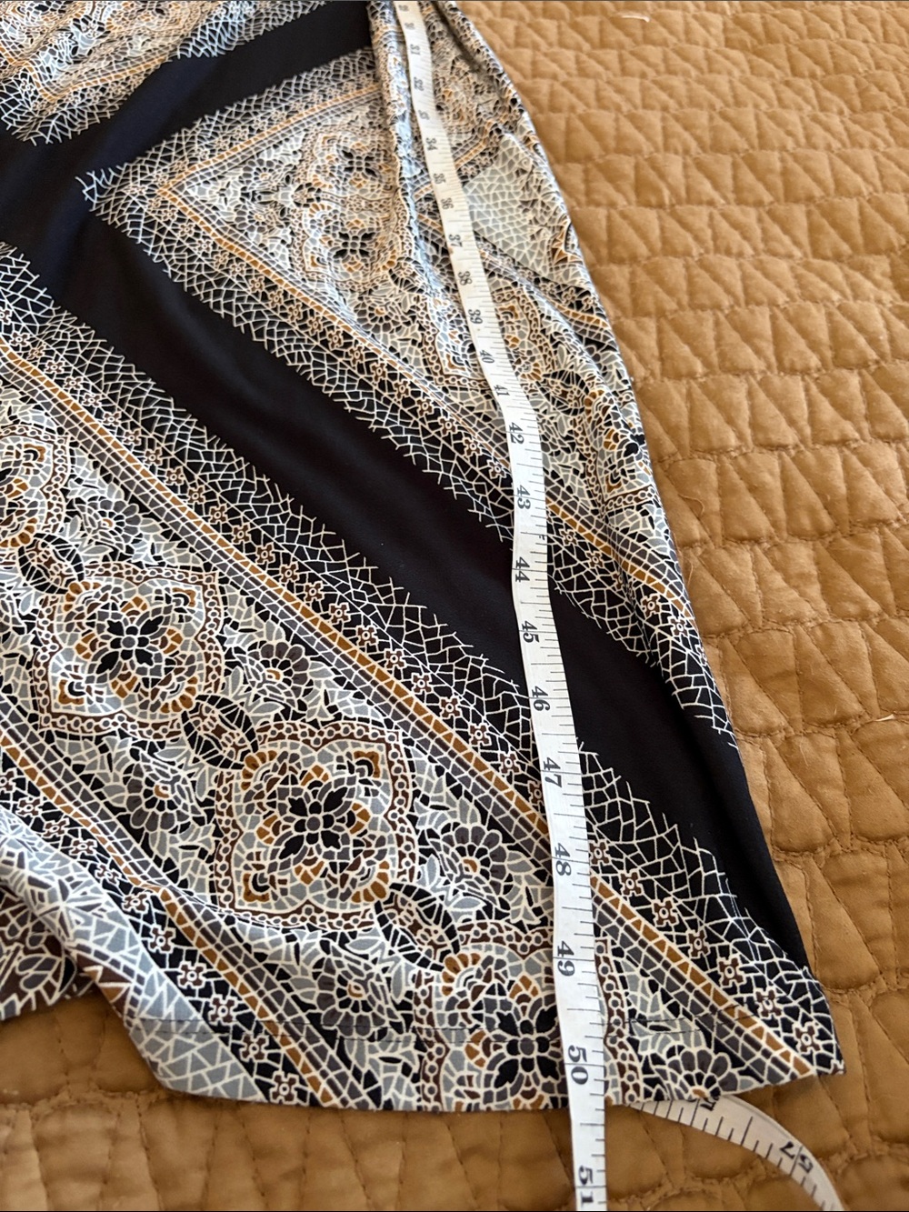 Saint Tropez West Halter Maxi Dress with Geometric Pattern - Picture 5 of 6
